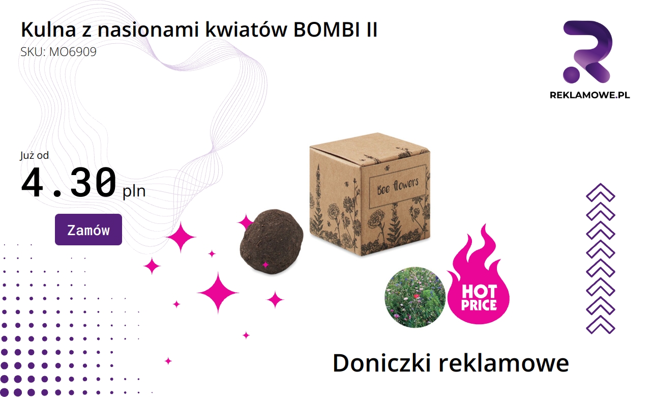 Kulna z nasionami kwiatów BOMBI II