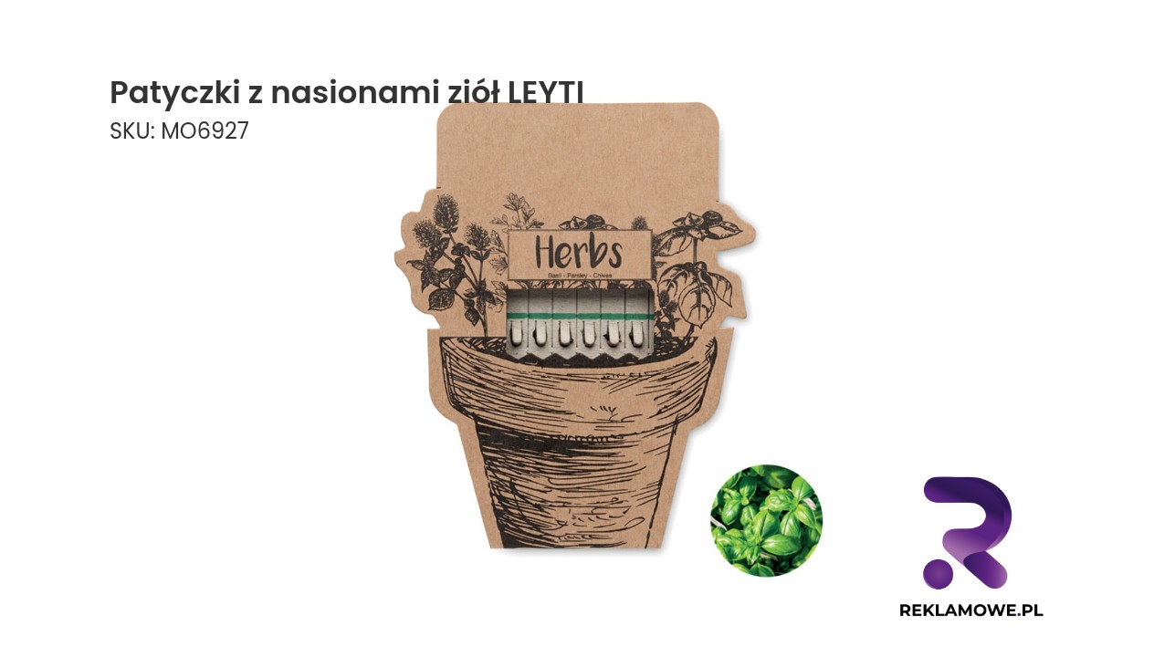 Patyczki z nasionami ziół marki LEYTI