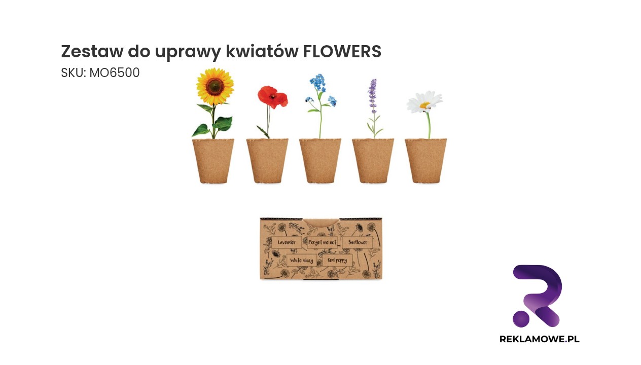 Zestaw do uprawy kwiatów FLOWERS