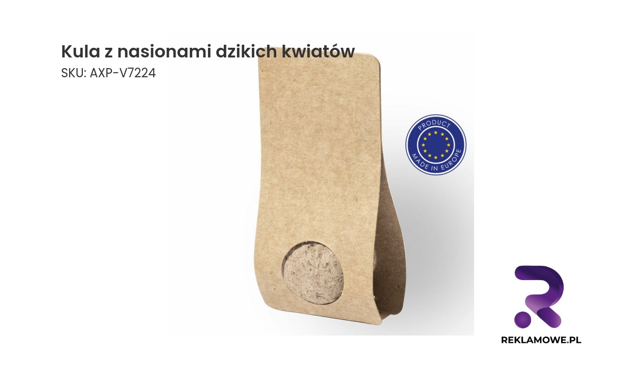 Ekologiczna kula z nasionami dzikich kwiatów