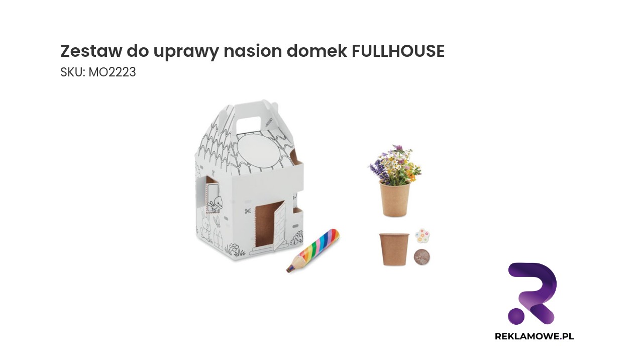 Zestaw do uprawy nasion domek FULLHOUSE – zestaw do samodzielnej uprawy roślin